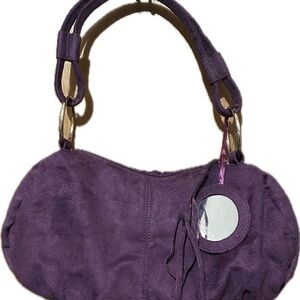 Elegant Purple Suede Women's Bag